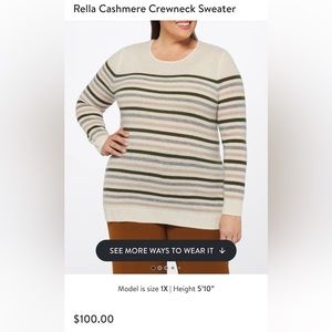 NWT 41 Hawthorne cashmere sweater